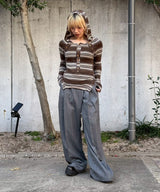 着用モデル身長:157cm / カラー:Gray / サイズ:36