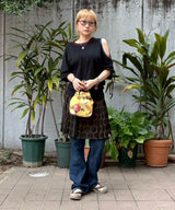 Pouch Printed Taffeta-GANNI-Forget-me-nots Online Store