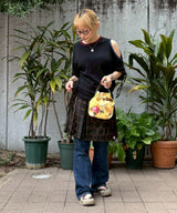 Pouch Printed Taffeta-GANNI-Forget-me-nots Online Store