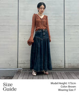 Lace Long Sleeve Blouse-Forget-me-nots-Forget-me-nots Online Store