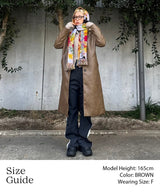 Leather Long Chester Coat-Forget-me-nots-Forget-me-nots Online Store