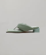 <Archive Sale>Anais Shamrock Green Pathed Nappa Sandals-MIISTA-Forget-me-nots Online Store