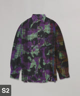 Flannel Shirt->7 Cuts Shirt/Uneven Dye-NEEDLES-Forget-me-nots Online Store