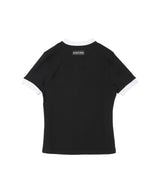 Moon Logo Jersey Fitted T-Shirt-Marine Serre-Forget-me-nots Online Store