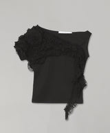 Flower Draped Off Shoulder Top-rokh-Forget-me-nots Online Store