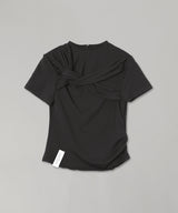 Twisted Knot Half Sleeve Top-rokh-Forget-me-nots Online Store