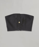 Button Detailed Tube Top-rokh-Forget-me-nots Online Store