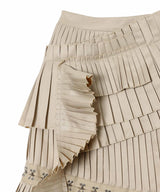 Broken Pleats Skirt-rokh-Forget-me-nots Online Store