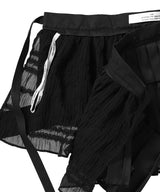 Pleated Micro Mini Skirt Belt-rokh-Forget-me-nots Online Store