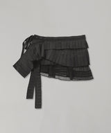 Pleated Micro Mini Skirt Belt-rokh-Forget-me-nots Online Store