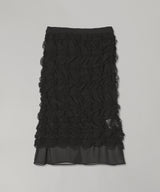 Scrunched Chifforn Skirt-rokh-Forget-me-nots Online Store