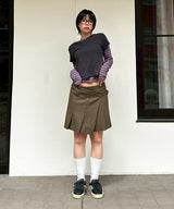 Wool Mini Skirt-Forget-me-nots-Forget-me-nots Online Store