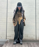 モデル身長:157cm / カラー:Brown / サイズ:M