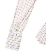 Striped Poplin Shirt With Bubble Hem-CONSTANÇA ENTRUDO-Forget-me-nots Online Store