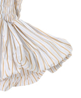 Striped Poplin Shirt With Bubble Hem-CONSTANÇA ENTRUDO-Forget-me-nots Online Store