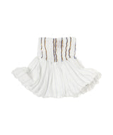 Striped Poplin And Threads Skirt-CONSTANÇA ENTRUDO-Forget-me-nots Online Store