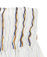 Striped Poplin And Threads Skirt-CONSTANÇA ENTRUDO-Forget-me-nots Online Store