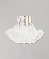 Striped Poplin And Threads Skirt-CONSTANÇA ENTRUDO-Forget-me-nots Online Store