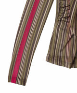 Knitted Printed Top With Drapped Circle-CONSTANÇA ENTRUDO-Forget-me-nots Online Store