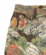 Pinstripe Printed Denim Trousers-CONSTANÇA ENTRUDO-Forget-me-nots Online Store