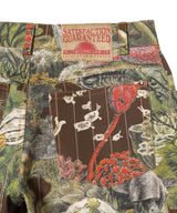 Pinstripe Printed Denim Trousers-CONSTANÇA ENTRUDO-Forget-me-nots Online Store