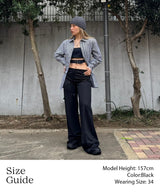 Stripe Cotton Oversized Tie String Shirt-GANNI-Forget-me-nots Online Store