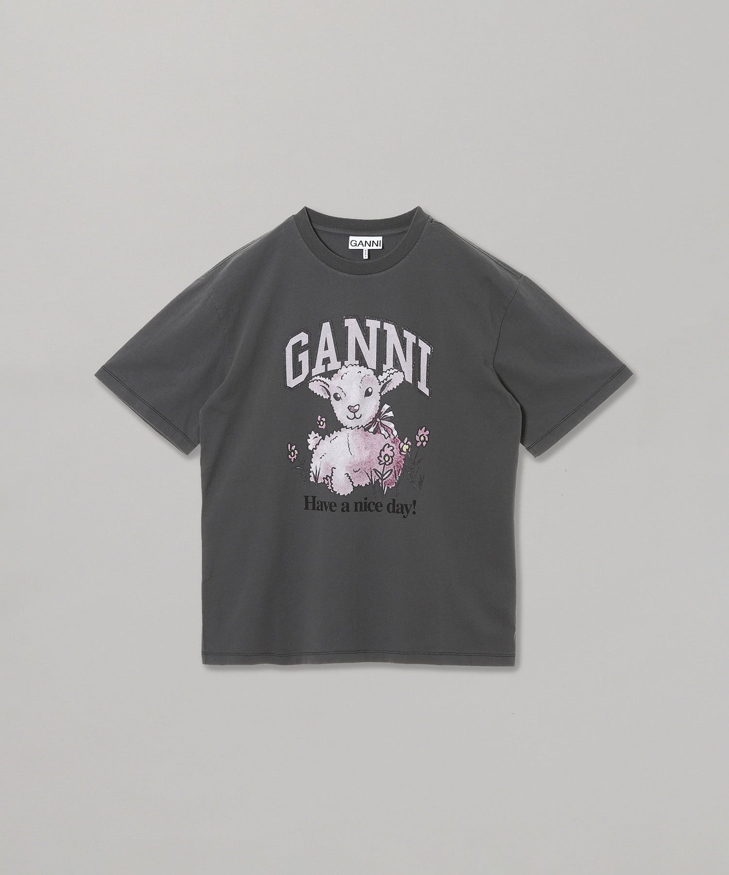 ガニー(GANNI)｜Future Heavy Jersey Lamb Short Sleeve T-Shirt