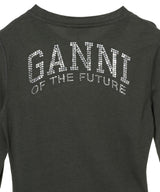 Future Stretch Jersey Slim T-Shirt-GANNI-Forget-me-nots Online Store