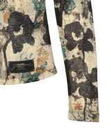 Printed Marl Mesh Long Sleeve Top-GANNI-Forget-me-nots Online Store