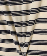 Striped Soft Cotton Rib Long Sleeve T-Shirt-GANNI-Forget-me-nots Online Store