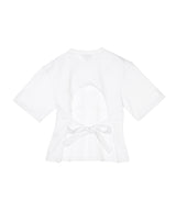 Heavy Cotton Tie Back Waisted T-Shirt-GANNI-Forget-me-nots Online Store
