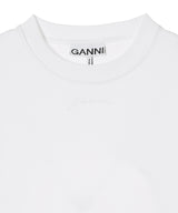 Heavy Cotton Tie Back Waisted T-Shirt-GANNI-Forget-me-nots Online Store
