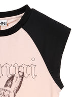 Basic Jersey Bunny Raglan T-Shirt-GANNI-Forget-me-nots Online Store