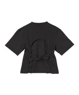 Heavy Cotton Tie Back Waisted T-Shirt-GANNI-Forget-me-nots Online Store