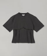 Heavy Cotton Tie Back Waisted T-Shirt-GANNI-Forget-me-nots Online Store