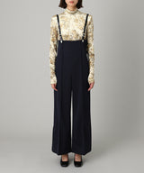 Printed Velour Jersey Turtleneck-GANNI-Forget-me-nots Online Store