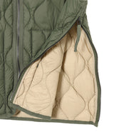 Military V Neck W-Zip Down Vest-TAION-Forget-me-nots Online Store