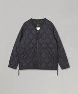 Military V Neck W-Zip Down Jkt Black-TAION-Forget-me-nots Online Store