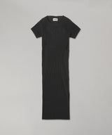 Peephole-Back Short Sleeve Dress-kotohayokozawa-Forget-me-nots Online Store