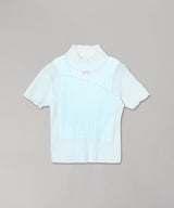 Sheer Layered Short Sleeve Top-kotohayokozawa-Forget-me-nots Online Store