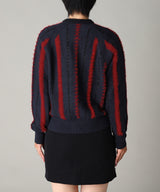 Stripe Knit Cardigan-TOGA PULLA-Forget-me-nots Online Store