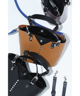 Leather Tote Bag Mini-TOGA PULLA-Forget-me-nots Online Store