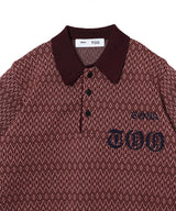 Logo Knit Polo Shirt-TOGA PULLA-Forget-me-nots Online Store