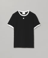 Signature Contrast T-Shirt-courrèges-Forget-me-nots Online Store