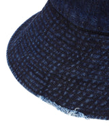 Cotton Hemp Denim Bucket Hat-KIJIMA TAKAYUKI-Forget-me-nots Online Store