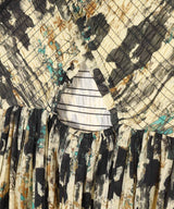 Printed Pleats Smock Midi Straps Dress-GANNI-Forget-me-nots Online Store