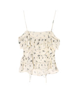 Printed Satin Slip Top-GANNI-Forget-me-nots Online Store