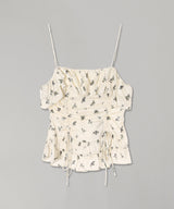 Printed Satin Slip Top-GANNI-Forget-me-nots Online Store