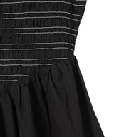 Washed Stretch Cotton Smock Midi Straps Dress-GANNI-Forget-me-nots Online Store