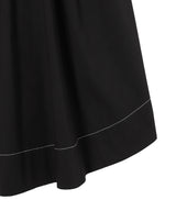 Washed Stretch Cotton Smock Midi Straps Dress-GANNI-Forget-me-nots Online Store